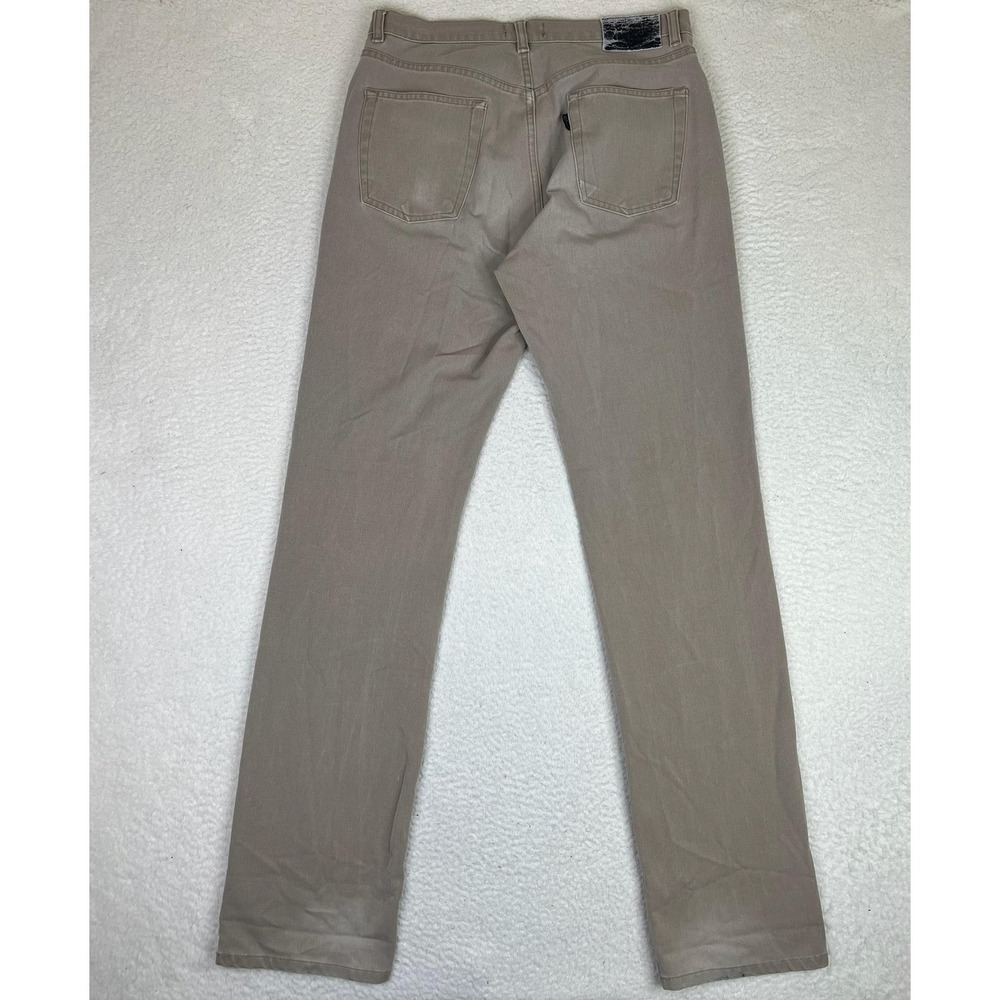 Hugo Boss Alabama 909 Jeans Mens 33x34 Beige Regular Straight Cotton Denim Italy - Picture 2 of 13